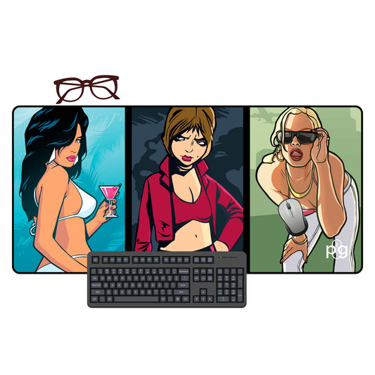 Grand Theft Auto The Trilogy Definitive Edition - XXL and XXXXL Mouse Pad - PixelGears