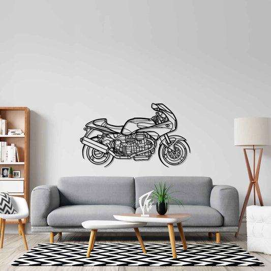 Guzzi V11 Metal Wall Art Bike Silhouettes | Wall Decor | Gift For Men - Pixelgears
