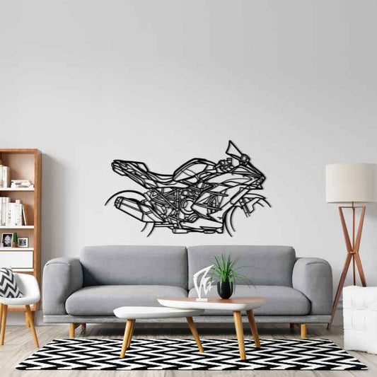 H2SX 2018 Metal Wall Art Bike Silhouettes | Wall Decor | Gift For Men - Pixelgears