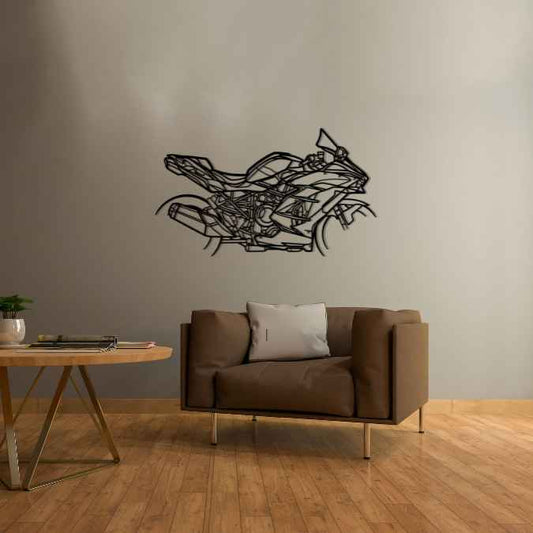 H2SX 2018 Metal Wall Art Bike Silhouettes | Wall Decor | Gift For Men - Pixelgears