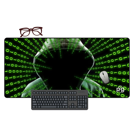 Hacker Anonymous Binary - XXL and XXXXL Mouse Pad - PixelGears