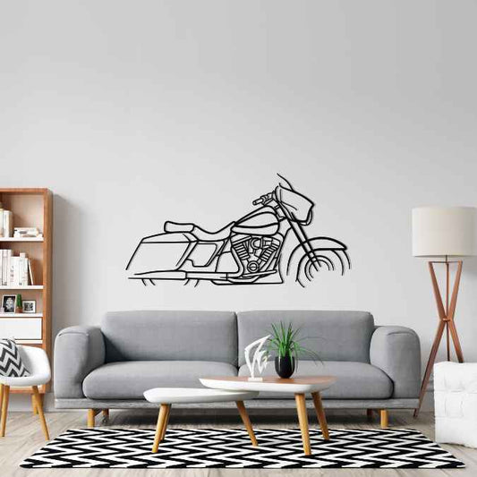 Harley Street Glide Metal Wall Art Bike Silhouettes | Wall Decor | Gift For Men - Pixelgears