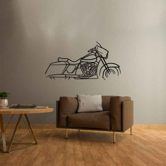 Harley Street Glide Metal Wall Art Bike Silhouettes | Wall Decor | Gift For Men - Pixelgears