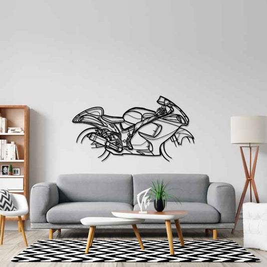 Hayabusa 2008 Metal Wall Art Bike Silhouettes | Wall Decor | Gift For Men - Pixelgears