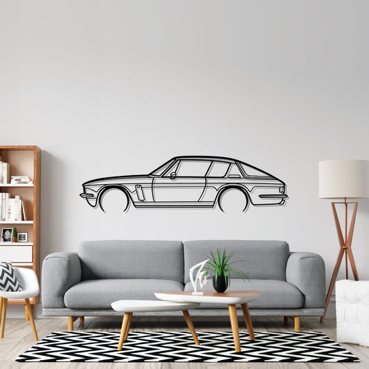 Jensen Interceptor 1967 Metal Wall Art Car Silhouette | Personalized Car Gift For Men - PixelGears