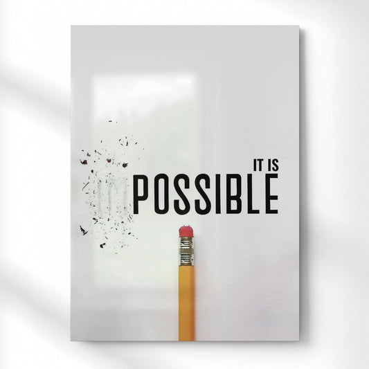 It is possible Metal Poster | Aesthetic Pop Art Wall Decor & Painting