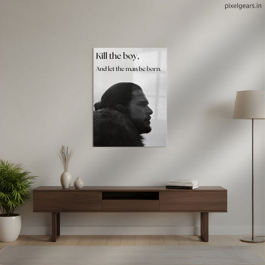 Jon Snow 'Kill The Boy' Quote Metal Poster | Aesthetic Pop Art Wall Decor & Painting