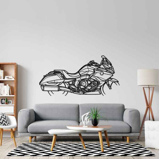 K1600B 2018 Metal Wall Art Bike Silhouettes | Wall Decor | Gift For Men - Pixelgears