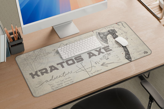 Kratos Axe LineArt Edition - XXL and XXXXL Mouse Pad - PixelGears
