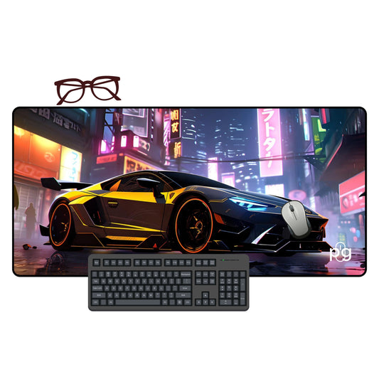 Lamborghini Aventador Cyberpunk - XXL and XXXXL Mouse Pad - PixelGears