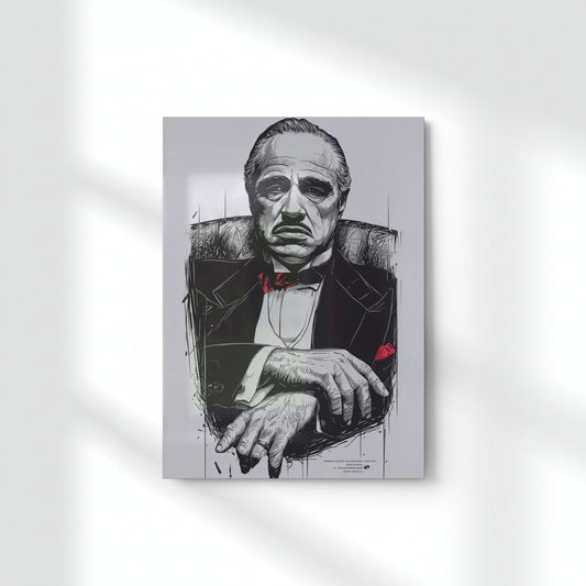 Legacy Of The Godfather Metal Poster | Aesthetic Pop Art Wall Decor & Painting