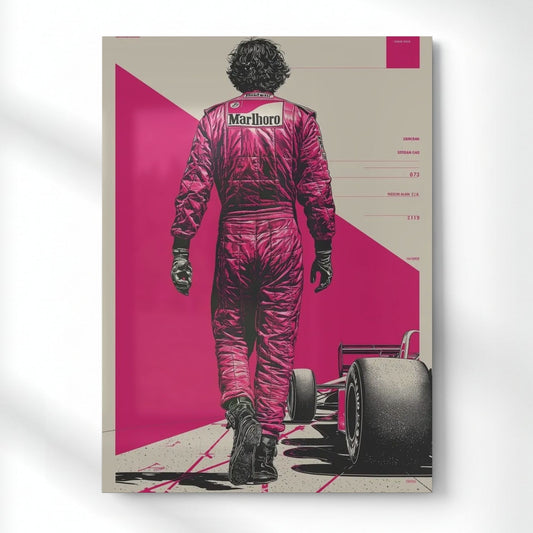 Legacy Of The Track Metal Poster | Aesthetic Pop Art Wall Decor & Painting