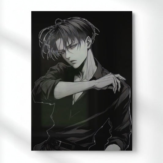 Levi: The Clean Sweep Metal Poster | Aesthetic Pop Art Wall Decor & Painting