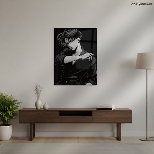 Levi: The Clean Sweep Metal Poster | Aesthetic Pop Art Wall Decor & Painting