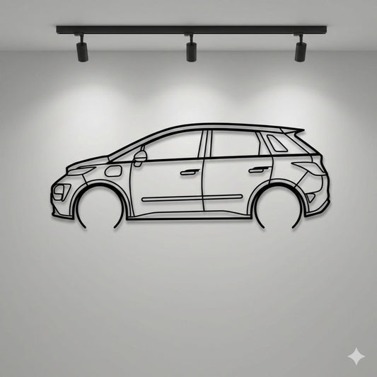 MG Windsor Metal Wall Art Car Silhouette | Personalized Car Gift For Men - PixelGears