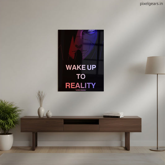 Madara Uchiha “Wake Up to Reality” Metal Poster | Aesthetic Pop Art Wall Decor & Painting