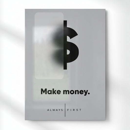 Make money Metal Poster | Aesthetic Pop Art Wall Decor & Painting