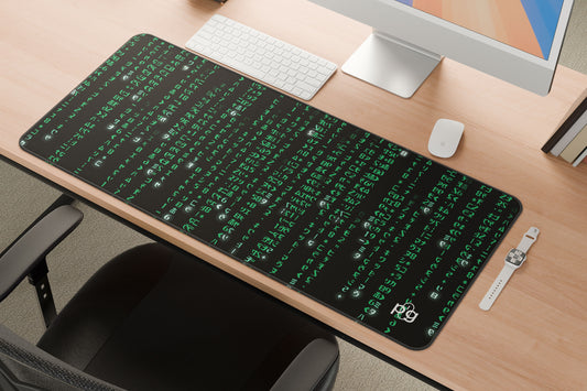 Matrix Falling Code Green - XXL and XXXXL Mouse Pad - PixelGears
