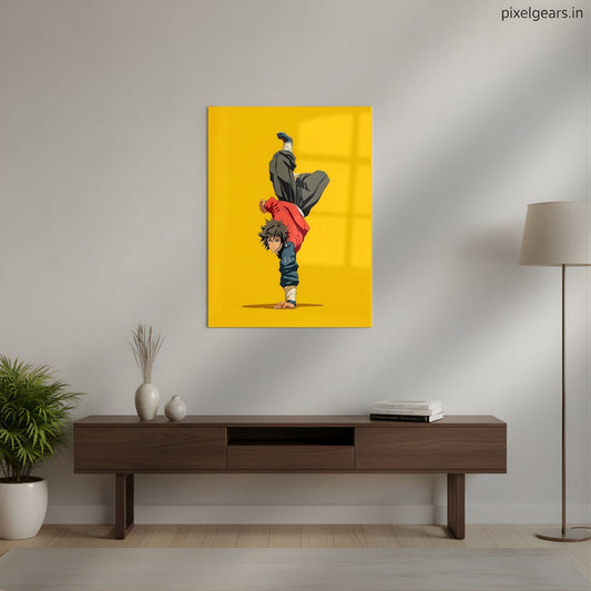 Maverick in Motion Metal Poster | Aesthetic Pop Art Wall Decor & Painting