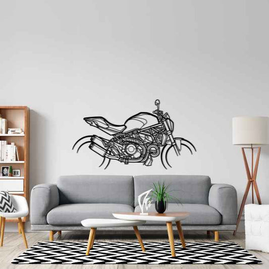 Monster 1200S 2019 Silhouette Metal Wall Art Bike Silhouettes | Wall Decor | Gift For Men - Pixelgears