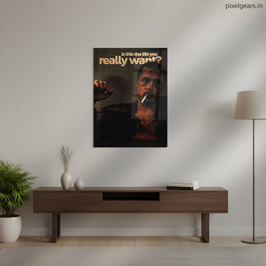 Moody Smoke Aesthetic Metal Poster | Aesthetic Pop Art Wall Decor & Painting
