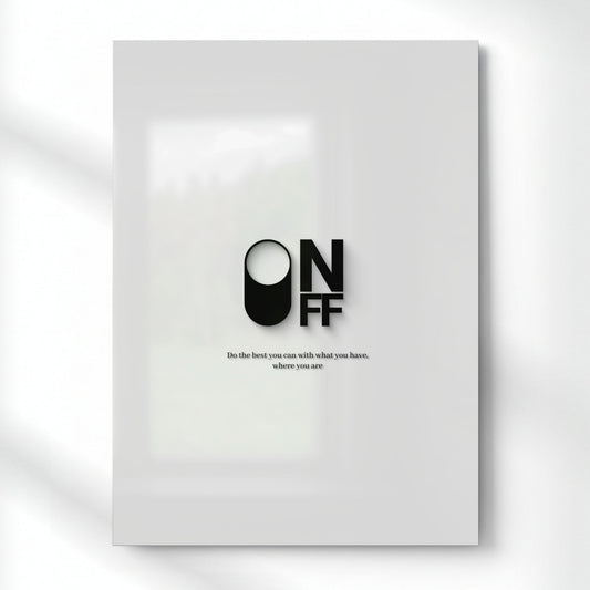 Do The Best You Can Metal Poster | Aesthetic Pop Art Wall Decor & Painting