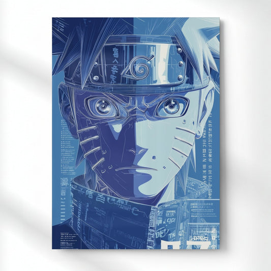 Naruto The Unbreakable Will Metal Poster | Aesthetic Pop Art Wall Decor & Painting