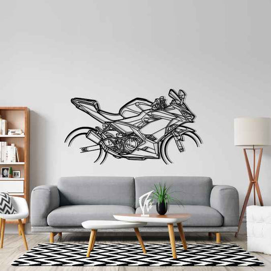 Ninja 400 2021 Metal Wall Art Bike Silhouettes | Wall Decor | Gift For Men - Pixelgears