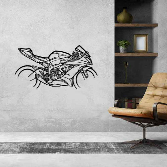 Ninja ZX-6R 2016 Metal Wall Art Bike Silhouettes | Wall Decor | Gift For Men - Pixelgears