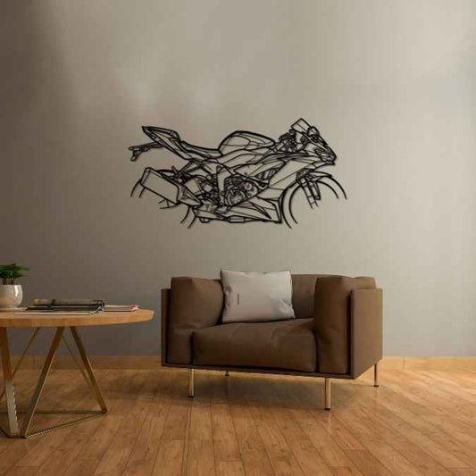 Ninja ZX6R 2021 Silhouette Metal Wall Art Bike Silhouettes | Wall Decor | Gift For Men - Pixelgears