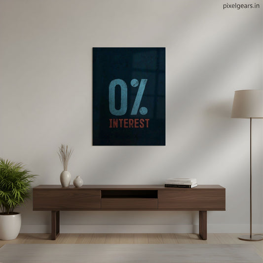 No Interest Metal Poster | Aesthetic Pop Art Wall Decor & Painting