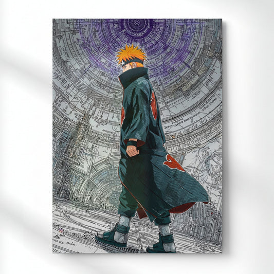 Pain The World's Judgment Metal Poster | Aesthetic Pop Art Wall Decor & Painting