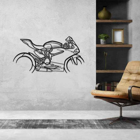 Panigale 1299 2015 Silhouette Metal Wall Art Bike Silhouettes | Wall Decor | Gift For Men - Pixelgears