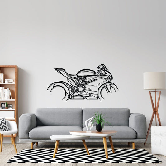 Panigale 1299 2016 Metal Wall Art Bike Silhouettes | Wall Decor | Gift For Men - Pixelgears