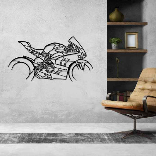 Panigale V4 SP2 2022 Metal Wall Art Bike Silhouettes | Wall Decor | Gift For Men - Pixelgears