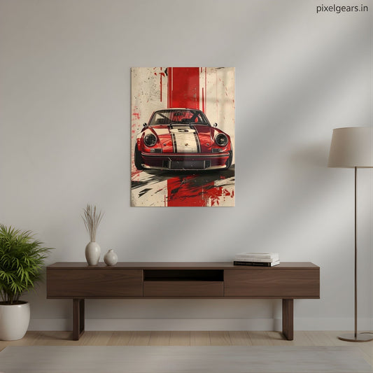 Porsche: Racing heritage Metal Poster | Aesthetic Pop Art Wall Decor & Painting