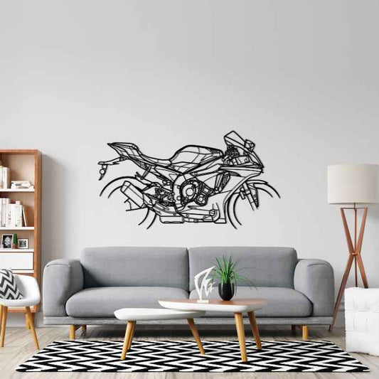R1 M 2017 Metal Wall Art Bike Silhouettes | Wall Decor | Gift For Men - Pixelgears