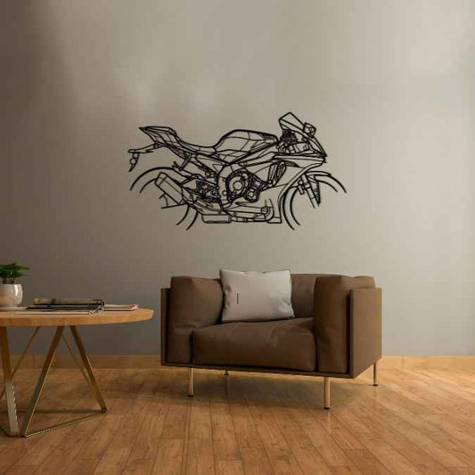 R1 M 2017 Metal Wall Art Bike Silhouettes | Wall Decor | Gift For Men - Pixelgears