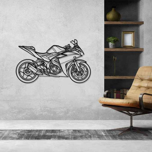 R3 2015 Metal Wall Art Bike Silhouettes | Wall Decor | Gift For Men - Pixelgears
