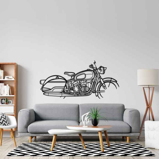 R60/2 1963 Metal Wall Art Bike Silhouettes | Wall Decor | Gift For Men - Pixelgears