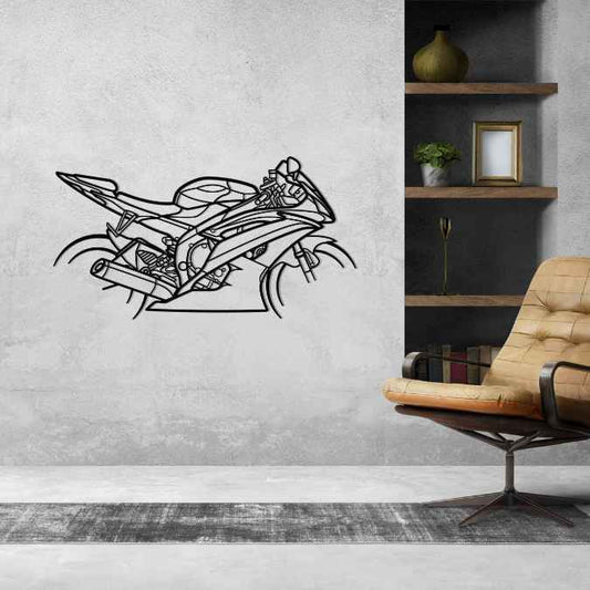 R6 2015 Metal Wall Art Bike Silhouettes | Wall Decor | Gift For Men - Pixelgears