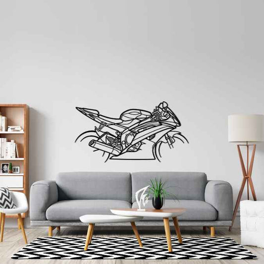 R6 2015 Metal Wall Art Bike Silhouettes | Wall Decor | Gift For Men - Pixelgears