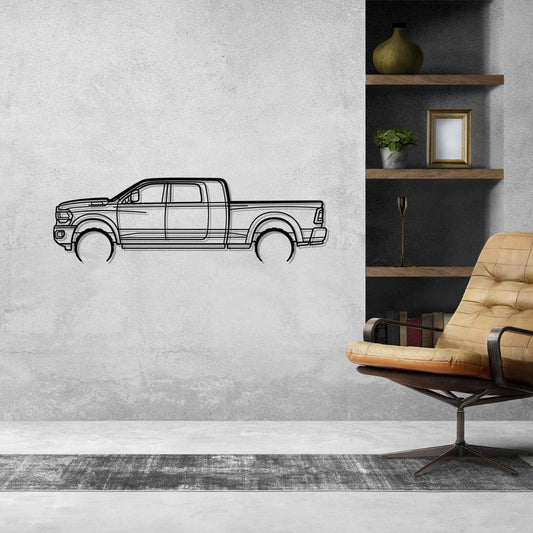 RAM 2500 Mega Metal Wall Art Car Silhouette | Personalized Car Gift For Men - PixelGears