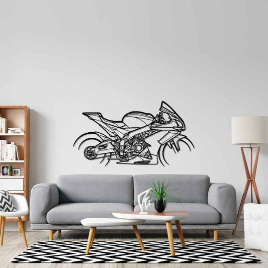 RSV4 RF 2017 Metal Wall Art Bike Silhouettes | Wall Decor | Gift For Men - Pixelgears