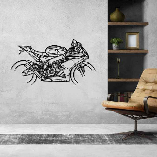 RSV4 RR 2019 Metal Wall Art Bike Silhouettes | Wall Decor | Gift For Men - Pixelgears