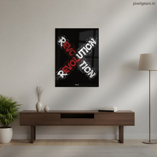 Revolution X Entrepreneur Mindset  Metal Poster | Aesthetic Pop Art Wall Decor & Painting