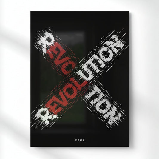 Revolution X Entrepreneur Mindset  Metal Poster | Aesthetic Pop Art Wall Decor & Painting