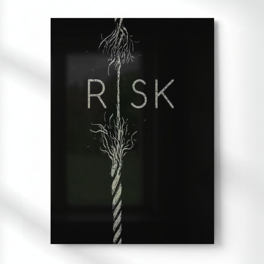 Risk Metal Poster | Aesthetic Pop Art Wall Decor & Painting