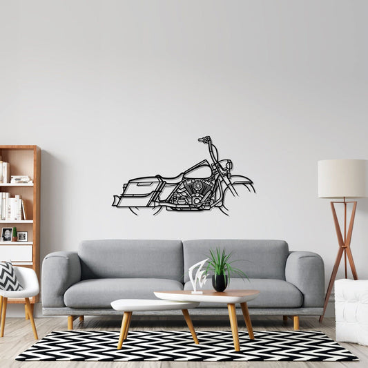 Road King 2014 Metal Wall Art Bike Silhouettes | Wall Decor | Gift For Men - Pixelgears