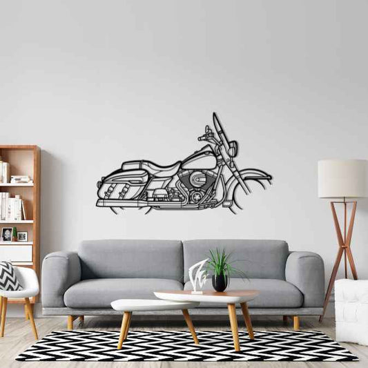 Road King 2016 Metal Wall Art Bike Silhouettes | Wall Decor | Gift For Men - Pixelgears